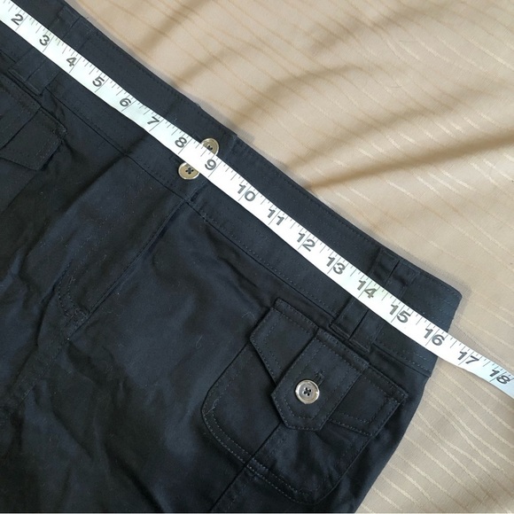 WHBM Black Ruffled Hem Straight Skirt - Picture 9 of 9